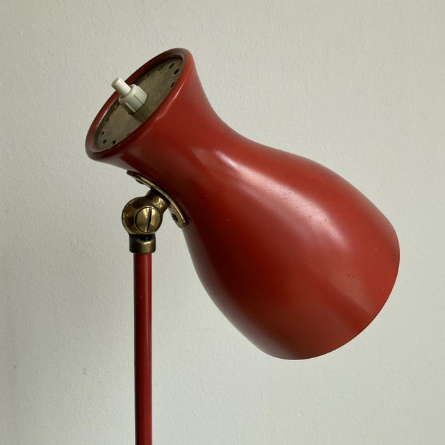 Mid-Century Modern Model 57/416 Floor Lamp by Dieter Schulz for Wohnbedarf, 1950s For Sale - Image 3 of 6