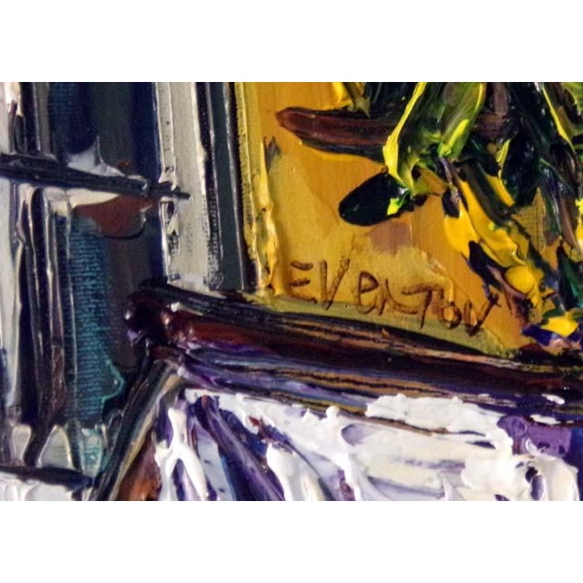 Impressionist Maya Eventov Untitled Oil Canvas With Beautiful Custom Frame Me121506-20 For Sale - Image 3 of 7