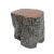 Vintage Burnt Lychee Wood Stool / Side Table For Sale In Los Angeles - Image 6 of 6