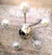 Metal Vintage Brass & White Porcelain 5-Light Chandelier Gilded Georgian For Sale - Image 7 of 12