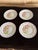 Rare and beautiful set of 8 antique Italian plates by Ulisse Cantagalli Florence, known for their Renaissance Revival...