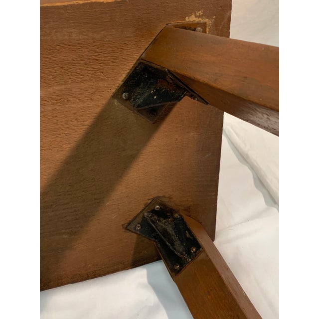 Wood 1940s Primitive Wooden Stool/Plant Stand For Sale - Image 7 of 12