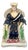 Antique Staffordshire Ceramic Flatback Seated Queen Victoria Figure in Cobalt Blue, 1850 For Sale