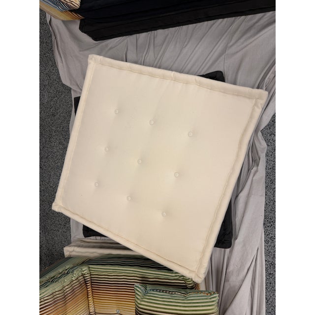 1970s Authentic Roche Bobois Mah Jong Modular Sectional Sofa – Missoni Home & Velvet Edition (5 Seats) For Sale - Image 17 of 18