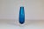 Mid-Century Heavy Crystal Clear Blue Vases by Sven Palmqvist for Orrefors, Set of 2 For Sale - Image 9 of 11