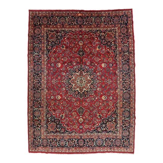 1970s Persian Mashad Rug 11’4” X 15’3” For Sale