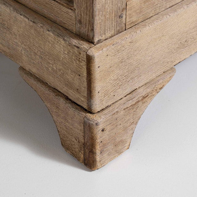 1880-1889 France Whitewashed Oak Whitewashed Oak Commode For Sale In Greensboro - Image 6 of 11
