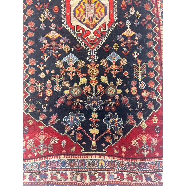 Antique Persian Qashqai Rug 2’7” X 4’6” For Sale In New York - Image 6 of 8