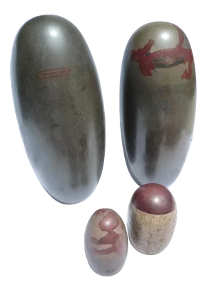 Early 20th Century Tantric Shiva Lingam (Lingham) Stones - 4 Pieces