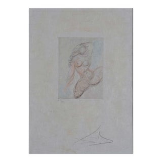 1970s Dali Peties Nus (Ronsard) E Hand Signed Numbered Etching Surreal Art For Sale