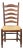 Pottery Barn Ladderback Dining Side Chair - Italian-Made With Rush Seat For Sale