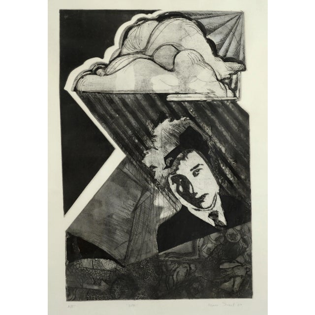 Pop Art Bob Dylan, 1960s Pop Art Portrait, A/P Etching by Marc Foster Grant For Sale - Image 3 of 9