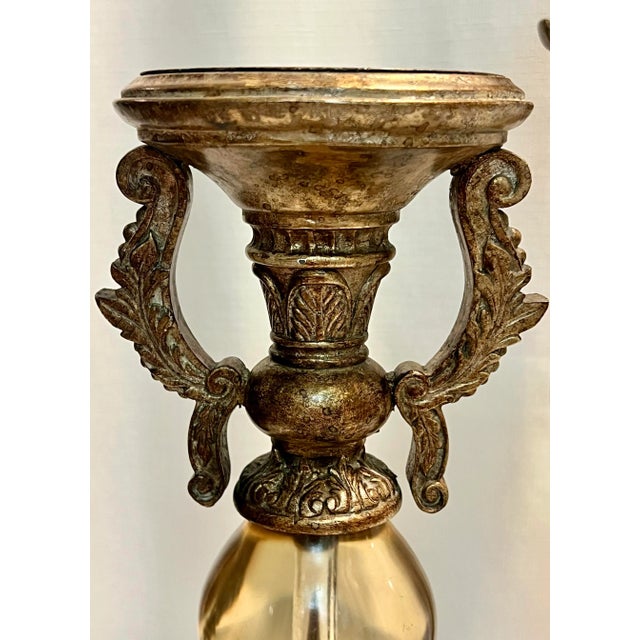 Vintage Hollywood Regency Gilded Graduated Candle Holders - Set of ...