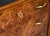 Italian Mid-Century Burl Walnut Four-Drawer Chest With Black Glass Top For Sale In Detroit - Image 6 of 12