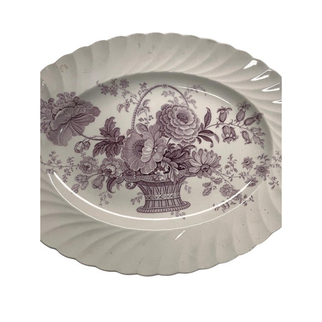 1920s Antique Clarice Cliff Staffordshire Platter For Sale - Image 5 of 6