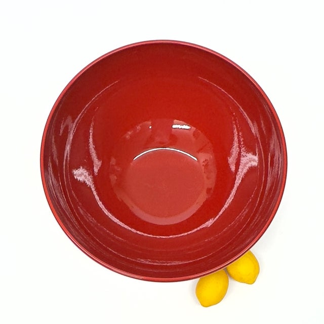 Large red bowl. This is a beautiful, vintage, bright red, large ceramic bowl by Waechtersbach, Germany. Height: 7.25"...