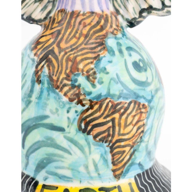 Matt Nolen Polychrome Glazed Art Pottery, 2 Pcs. For Sale - Image 9 of 13