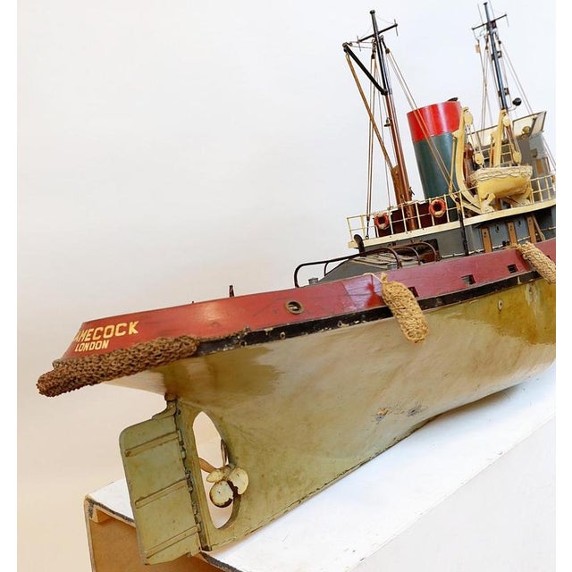 Tug Boat Model from Camecock, London, 1940s For Sale - Image 9 of 15