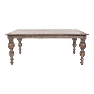 Distressed Farmhouse Dining Table For Sale