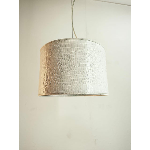 Suspension in White Leather For Sale - Image 4 of 15