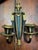 Neoclassical Mid 20th Century Neoclassical Style Greek Key & Urn Cast Metal Wall Candle Sconces Signed Empire For Sale - Image 3 of 15