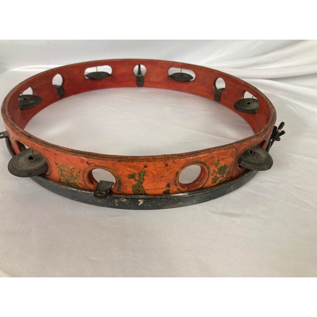 Tambour de basque by Millereau of Paris, the counter-hoop struck MILLEREAU, BREVETÉ, 66 RUE D'ANGOULÊME. PARIS. Circa 1879...