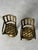 Mid 20th Century Vintage English Traditional Miniature Solid Brass Chairs, a Pair For Sale - Image 5 of 11