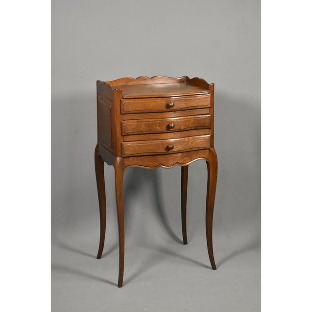 Vintage French Oak Bedside Tables, 1950s, Set of 2 For Sale - Image 13 of 16