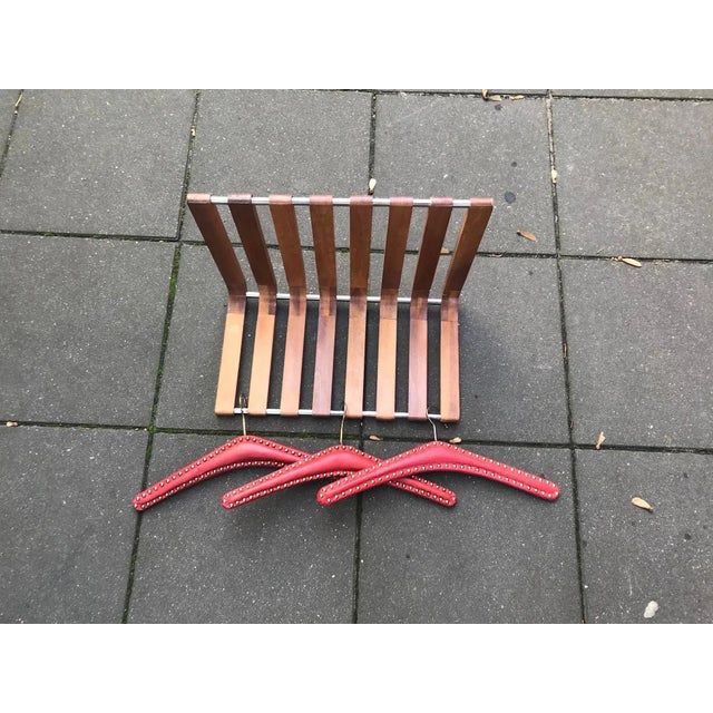 Wood Vintage Danish Teak and Steel Rack For Sale - Image 7 of 7
