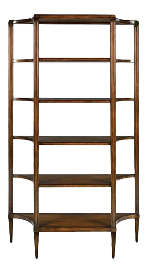 Modern Transitional Brown Etagere