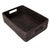 Artifacts Rattan Rectangular Storage Basket with Rounded Corners in Tudor Black - 14" For Sale In Houston - Image 6 of 10