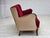 Danish 3-Seater Sofa in Red/Beige Furniture Wool, 1950s For Sale - Image 4 of 18