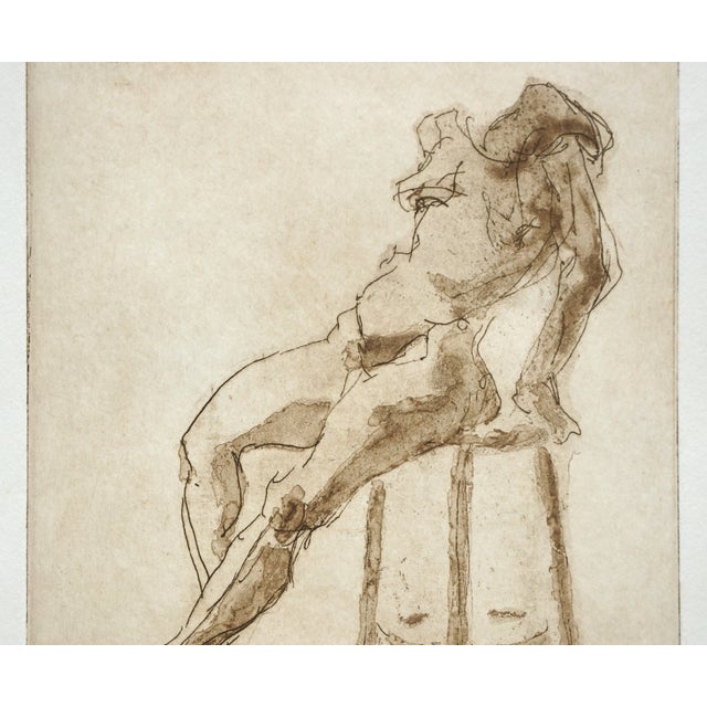 Nude figurative lithograph by Jim Smyth (American, b. 1938). Numbered, titled, signed and dated "5/12", "Study 2", "Smyth...