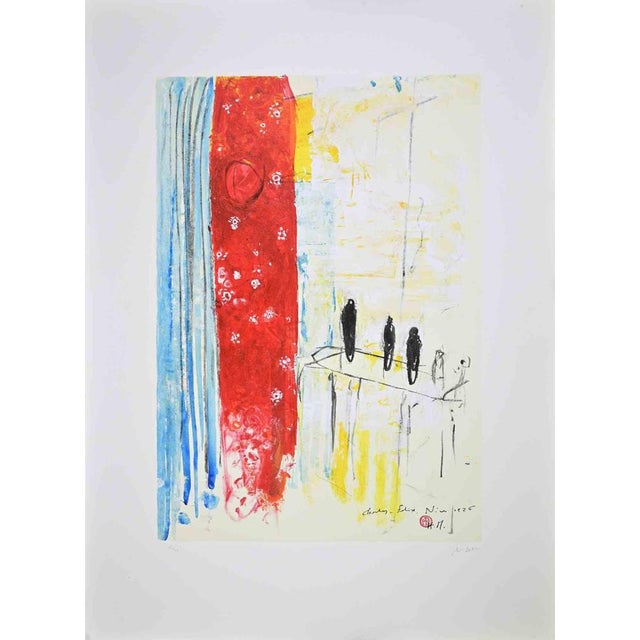 Piero Pizzi Cannella, Bonjour Matisse, Lithograph, 2007 For Sale - Image 7 of 9