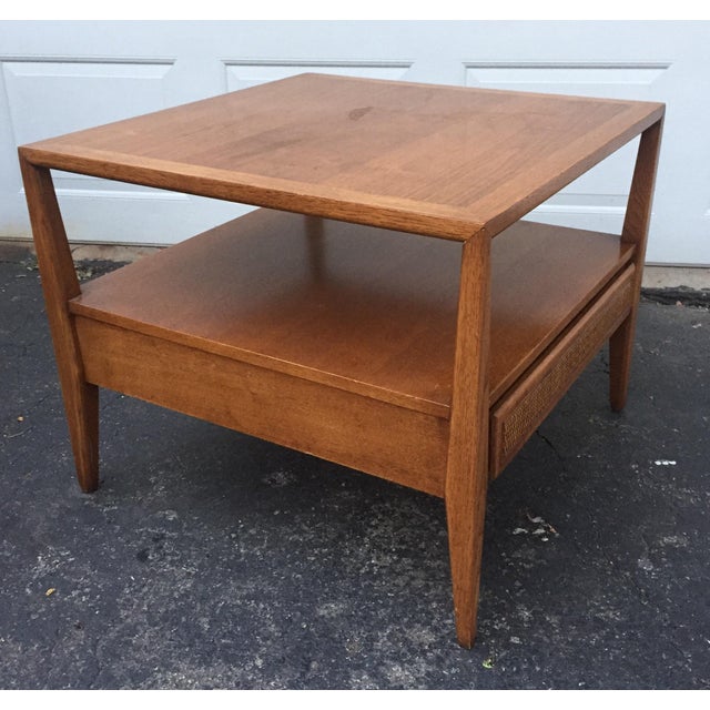 Century Furniture Cane End Table Chairish