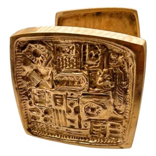 Paul Evans Style MCM Brutalist Bronze Door Handle Pull Pair, 2 Sets Available For Sale