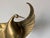 1980s Art Deco Style Brass Bird Sculpture on Black Marble Base For Sale - Image 4 of 12