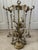 Brass Vintage French Louis XVI Gilded Brass & Crystal Luminaire/Chandelier For Sale - Image 8 of 18
