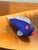 Contemporary Maytum Studios Signed Cobalt Blue Art Glass Fish Sculpture, 2002 For Sale - Image 3 of 11