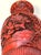 1980s Floral Cinnabar-Style MCM Asian Revival Style Molded Baluster Vase For Sale In San Diego - Image 6 of 18