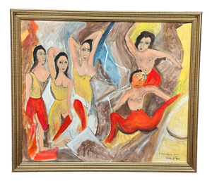 Roland Roos, Estraden, 2003, Oil Painting on Canvas, Framed