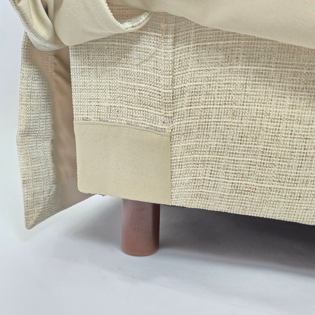 m.j. Design Consultants Custom Neutral Upholstered Sofa For Sale - Image 13 of 14