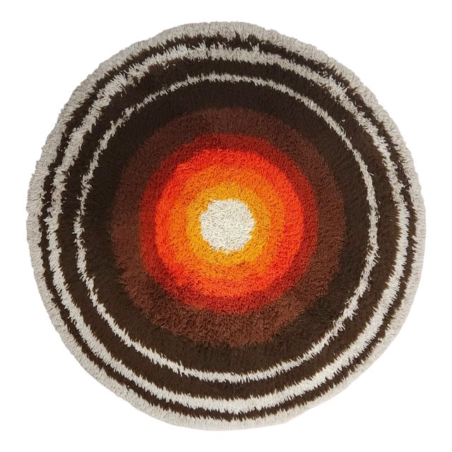 Round Evelet Rug from Desso, 1970s For Sale
