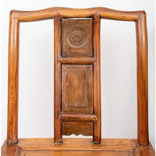 19th Century Chinese Hardwood Side Chairs, Pair For Sale - Image 5 of 13