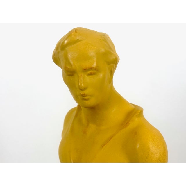 Socialist Realist Style Ceramic Sculpture of Sower, Former Czechoslovakia, 1940s For Sale - Image 4 of 12