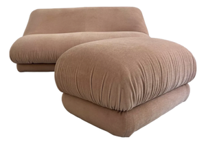 Sofa and Ottoman from Steiner, 1980, Set of 2
