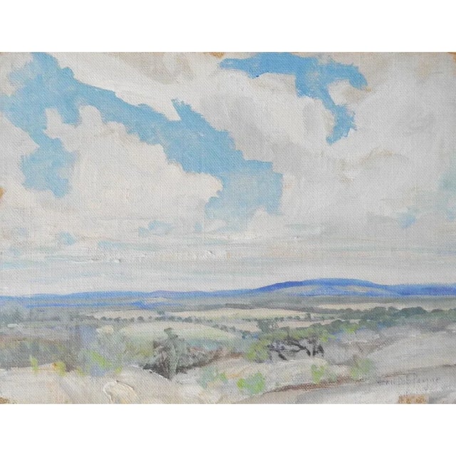 Early 20th Century Vintage John Bob Payne Cloud Landscape Study Painting For Sale - Image 5 of 5