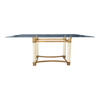 Tommaso Barbi Brass Tusk Dining Table For Sale