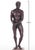 Original Signed Gary Ross - Life Size standing male nude made by Fiberglass (Columbus, Ohio, 20th/21st Century) Signature...