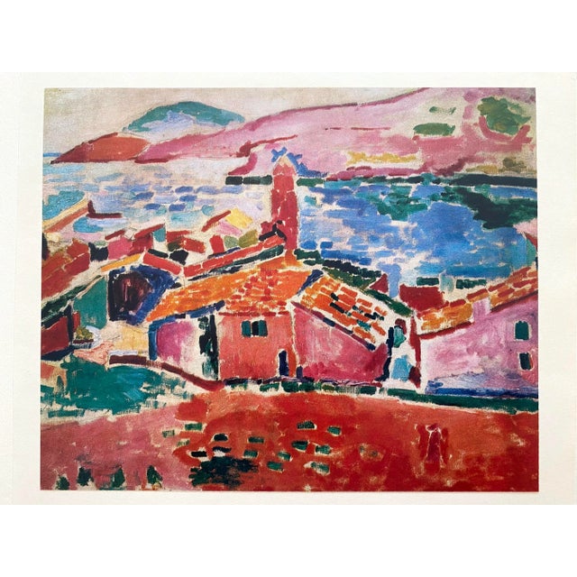 1980s Henri Matisse Vintage 1981 First Edition Fauvism Lithograph Print " View of Collioure " 1905 For Sale - Image 5 of 11